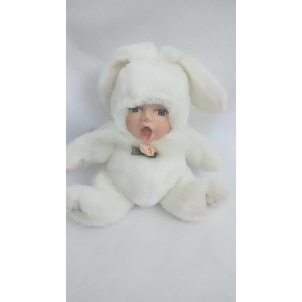Porcelain Face Easter Bunny Baby Doll Decoration